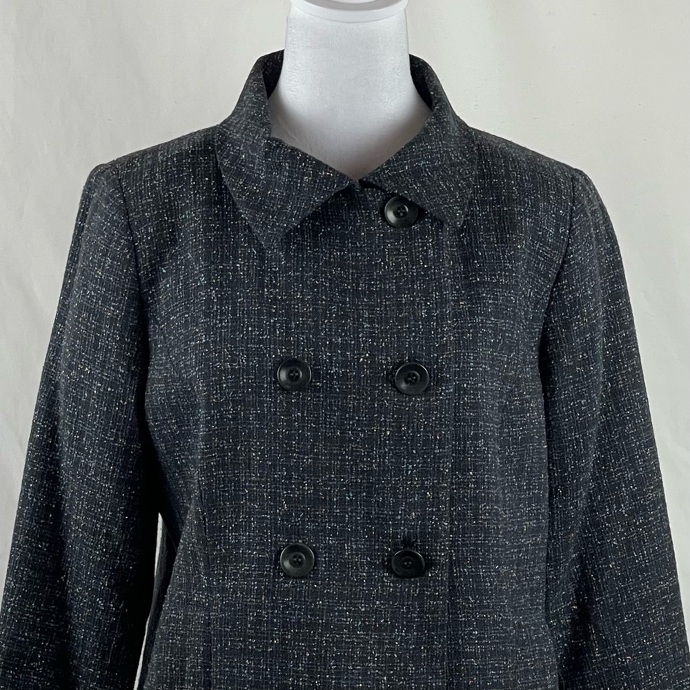 Pendleton Gray Wool Silk Blend Double Breasted Ja… - image 3